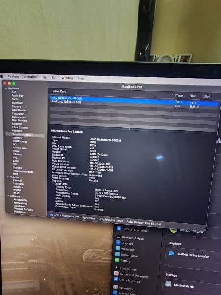 Macbook Pro 2019 16 inch core i9 16gb ram 1tb storage 4gb graphic card 4