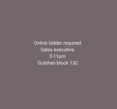 Sales Executive - Online Bidder