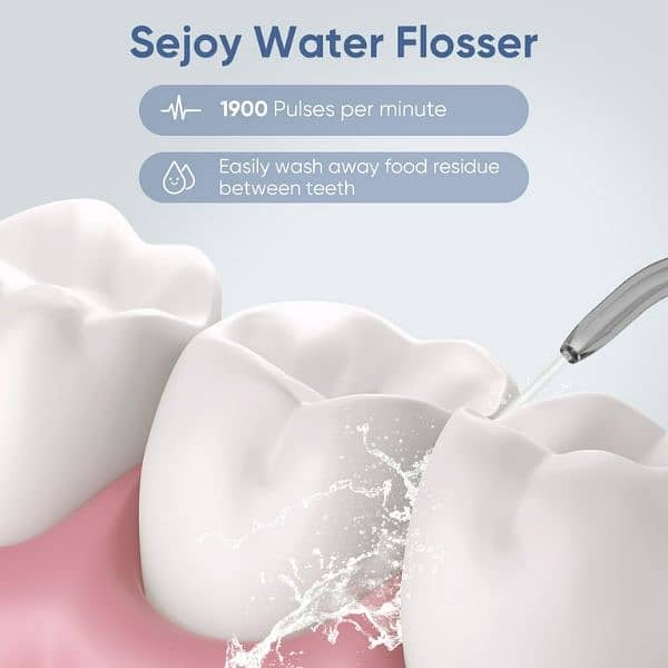 Amazon Branded Sejoy Cordless Water Flosser, Portable Oral Irrigator 5