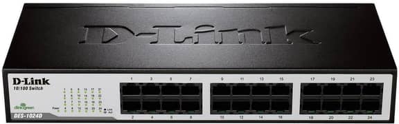 Dlink Switch 24 Port Fast Ethernet Unmanaged Desktop Switch DES-1024D