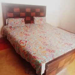 Double bed with mattress