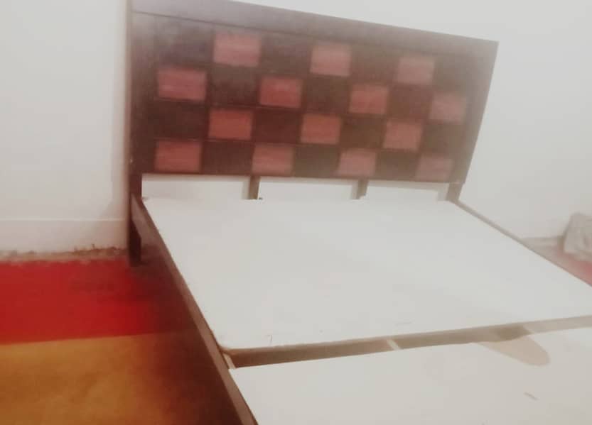 Double bed with mattress 2