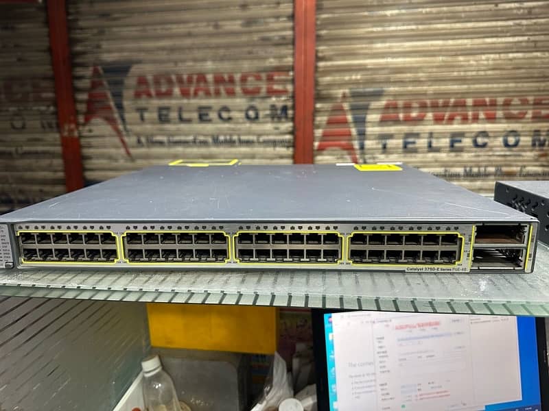 Cisco 3750E-48PS Gigabit POE Switch 0