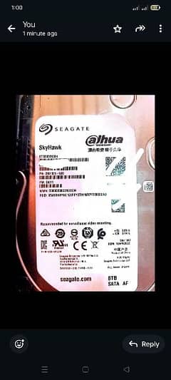 Hard disk 8TB