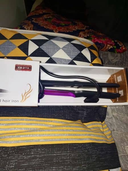 kemei straightener purple and black combination color for sale 5