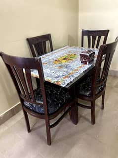 wooden dining table 4 seater 0