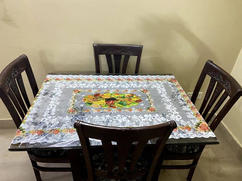 wooden dining table 4 seater 5