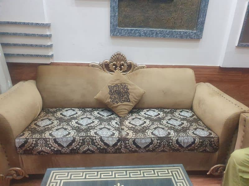 6 seater good condition sofa set 2