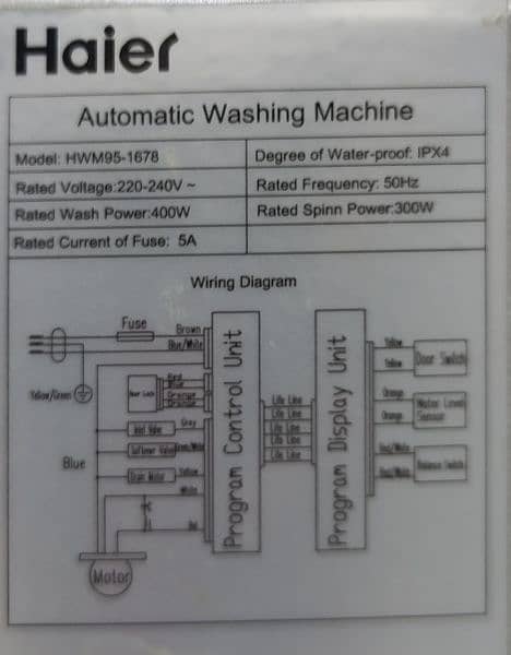 Haier fully automatic machine gear box 5