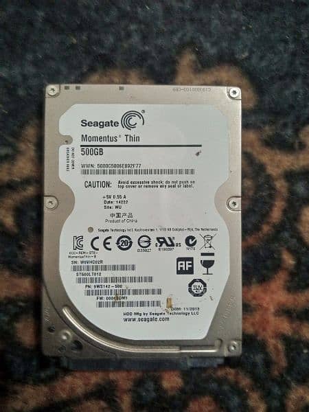 500 GB hard disk for laptop for sale 1