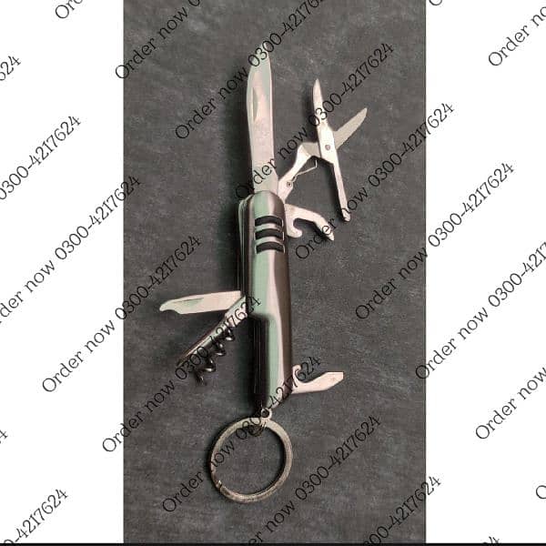 7 in 1 High quality Keychain sports Stainless Steel Multi Functi 3