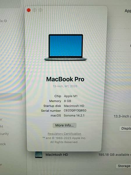 Macbook Pro 2020 M1 A++ Condition 4