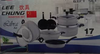 Lee Chung non stick 17 pieces set