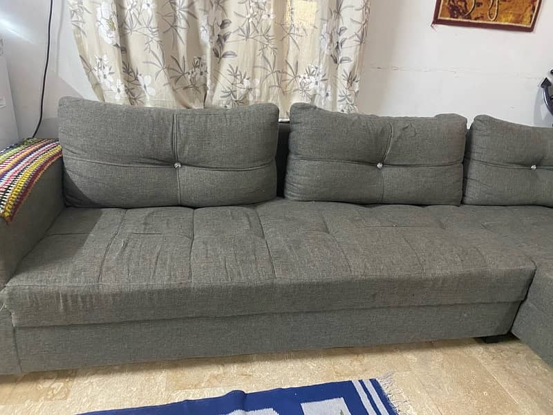 L shaped sofa for sale good condition 2