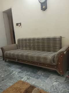 sofa bed with great condition and lots of storage space