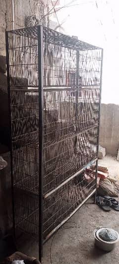 4 portion big cage, birds cage Fisher cage 0