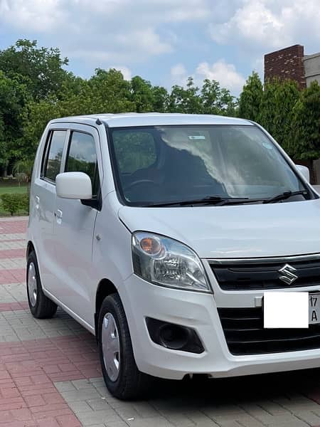 SUZUKI WAGON R 2017 VXL WHITE COLOUR EXCELLENT LAHORE REGISTERED 1