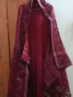 Brownish crimson colour(Maroon) suit . . . Queen Dresses available