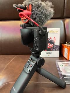 Sony ZV-1 with Sony wireless shooting grip 0