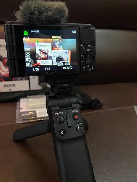 Sony ZV-1 with Sony wireless shooting grip 3