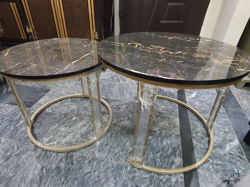 marble style round table/center table/Luxury table/furniture 2