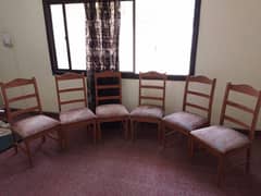 6 chairs Diyar wood