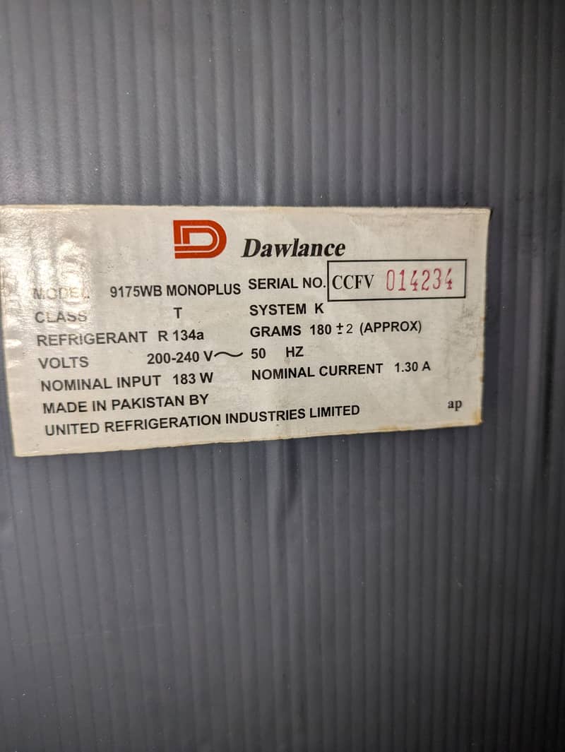 Dawlence Refrigerator for Sale 4