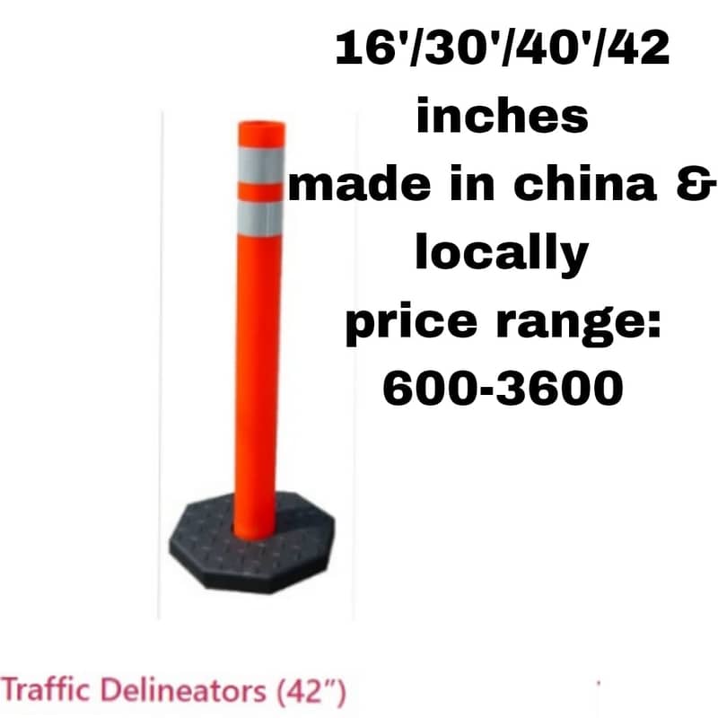 Road Safety Traffic Cones Delineators convex mirror, road studs 3