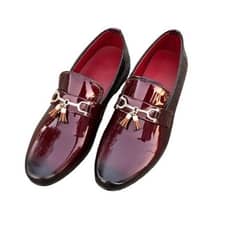 Men's Synthetic Leather Handmade Patent Shoes