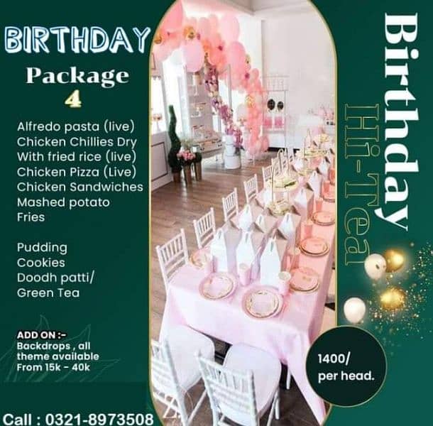 Birthday Food Menu 4