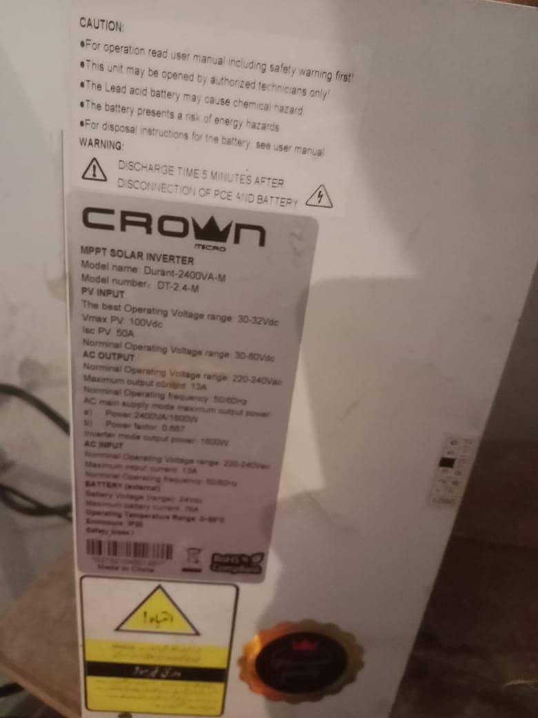 1.5 Kilo Watt Hybrid CROWN Inverter 2