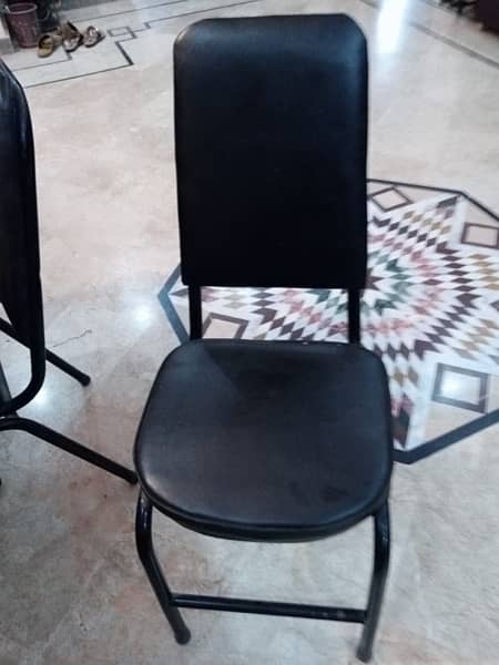 Glass top 6 chair dinning table for sale 1