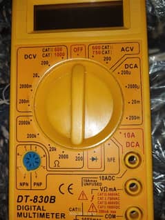 Multimeter Digital Dt 830 B