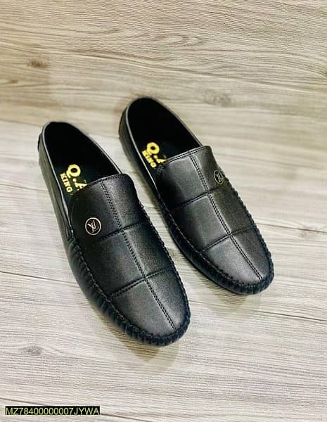 Men's Rexine Comfortable Loafers Black 1