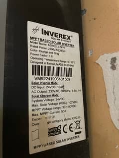 inverex 2.2Kw MPPT controller 0