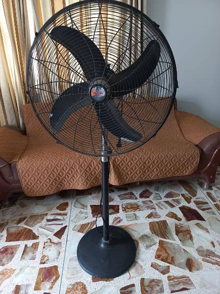 Royal pedestal fan 24 inch Black Color good condition 0