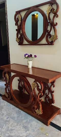 Newly bought console table and mirror set for sale