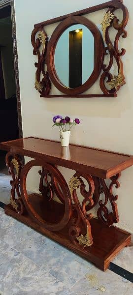 Newly bought console table set for sale 0