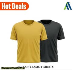 men's stitched jersey plain T-shirt pack of 2 03095666140