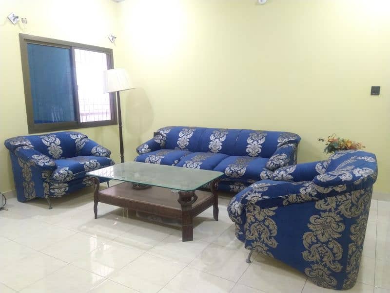 5 seater navy blue sofa set for sale 0