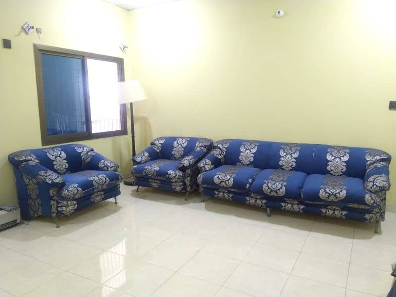 5 seater navy blue sofa set for sale 4