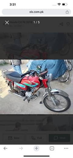 honda cd 70 red colour