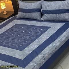 3 Pcs cotton patchwork double bedsheet 0