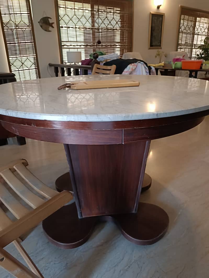 Marble Top Dinning Table 1