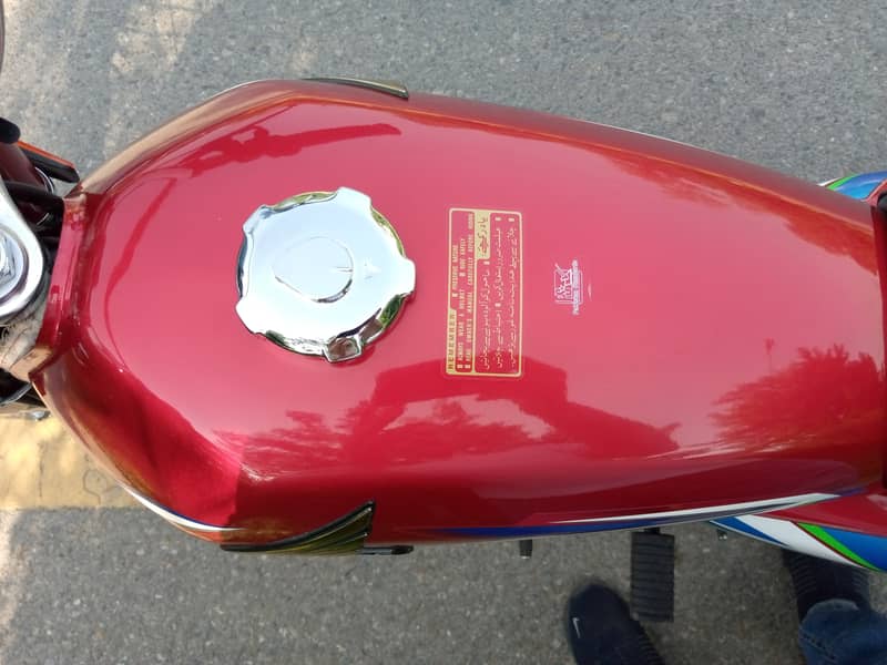 Honda CG 125 2022 | Red Colour | Golden Islamabad Number 3