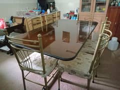 Dining Table | Dining table with chairs | Dining table glass top