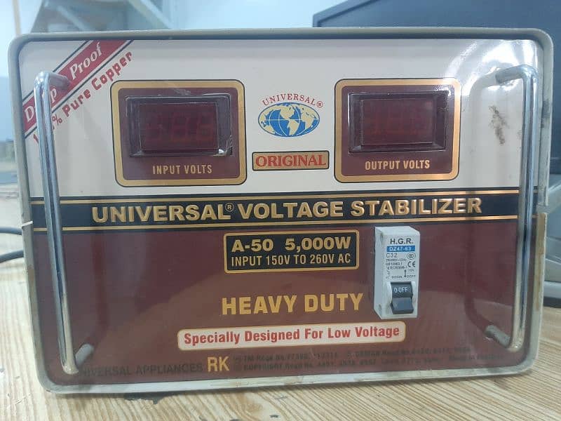 Universal Stabiliser A-50 (ENERGY SAVER)5000 WATTS 1