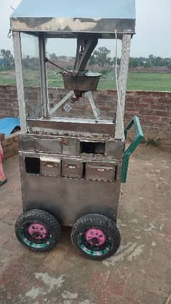 popcorn machine with fixed trolley