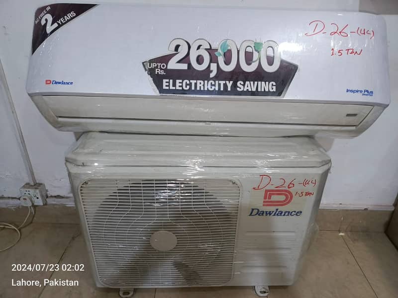 Dawlance 1.5 ton dc inverter D26UC (0306=4462/443) ahoo Set 3