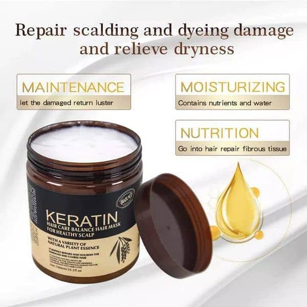 keratin hair mask 500ml ( free home delivery) 1